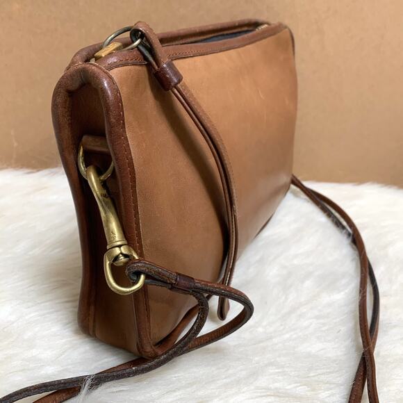 COACH Vintage NY Brown Leather 3-way BASIC BAG Clutch Wristlet Shoulder Bag 9455 - Picture 5 of 16